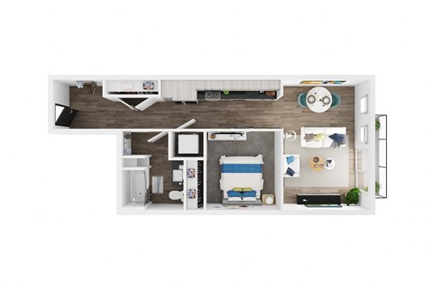 SAILBOAT, Open 1 Bed, 1 Bath at Marina Square, Washington, 98337